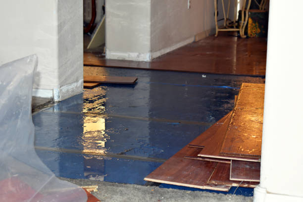 Professional Burst Pipe Cleanup technician working in Pawtucket, RI